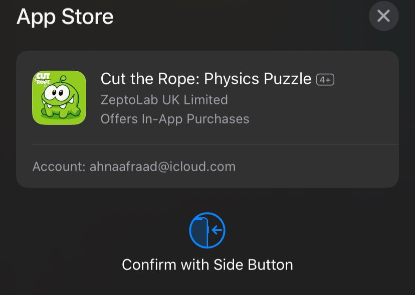 Cut the Rope for iOS Installing Step 3